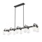 Z-Lite Delaney 10 Light Island/Billiard, Matte Black & Clear 471-10L-MB - alternate 4